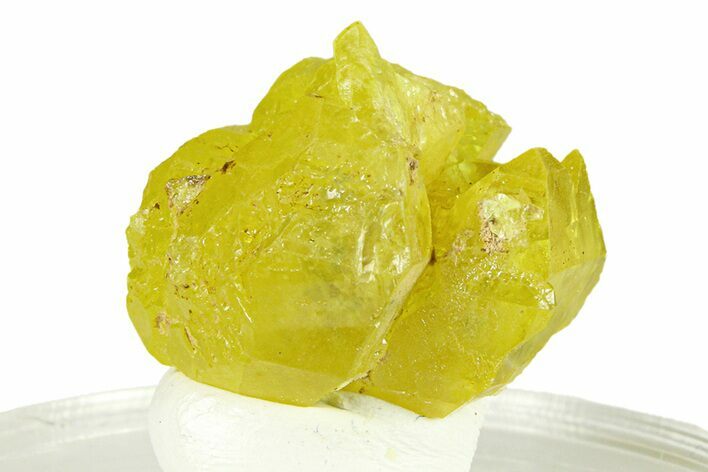 Lemon-Yellow Sulfur Crystal Cluster - Italy #293269